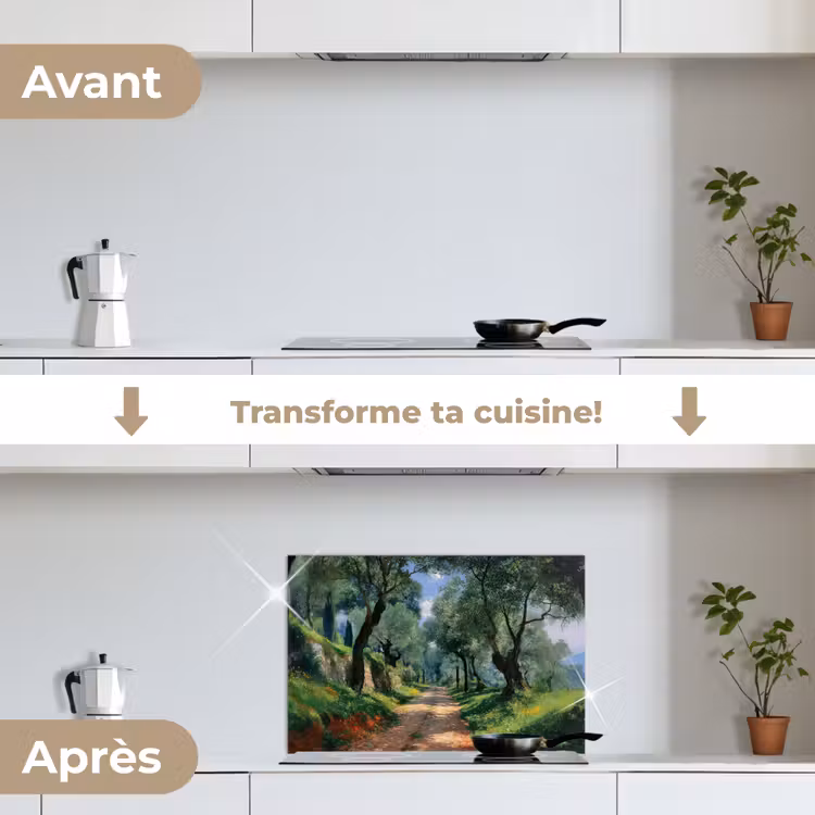 Fond de hotte - Chemin - Arbres - Ombre - — 7