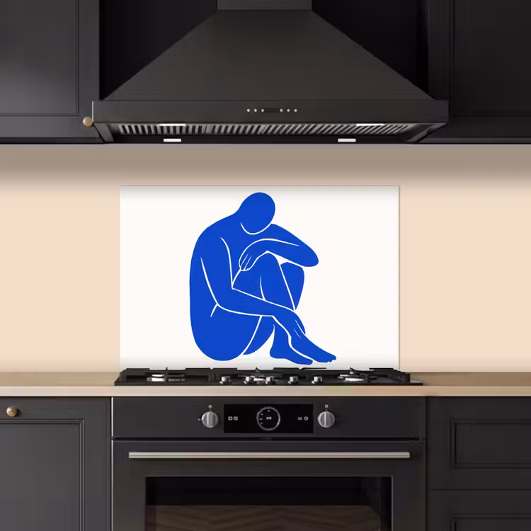 Fond de hotte - Corps - Abstrait - Bleu — 5