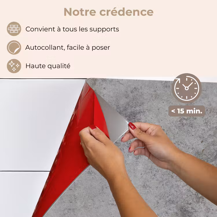 Fond de hotte - Béton - Gris - Motifs — 4