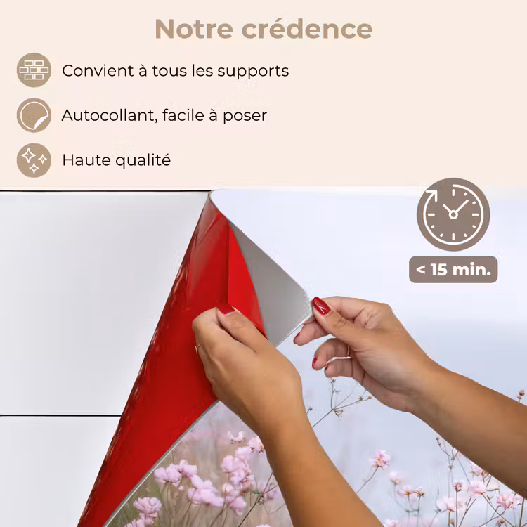 Fond de hotte - Falaise - Fleurs - Mer - Rose — 4