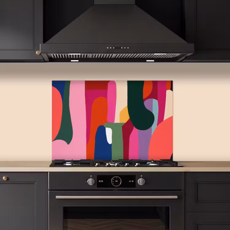 Fond de hotte - Boîtes de couleurs - Droites - Rondes - Abstraites — 5