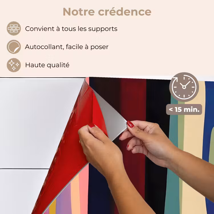 Fond de hotte - Coloris - Vertical - Coloré — 4