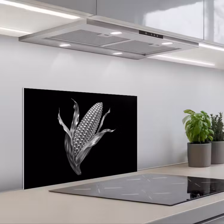Fond de hotte - Corncob - Métal brillant - Elégant — 1