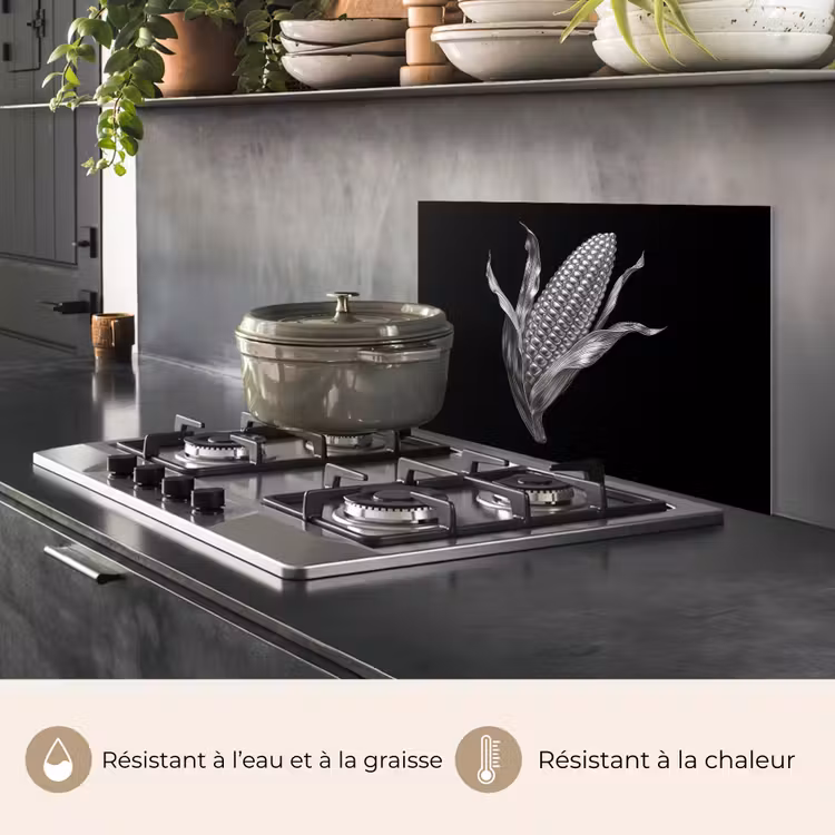 Fond de hotte - Corncob - Métal brillant - Elégant — 2