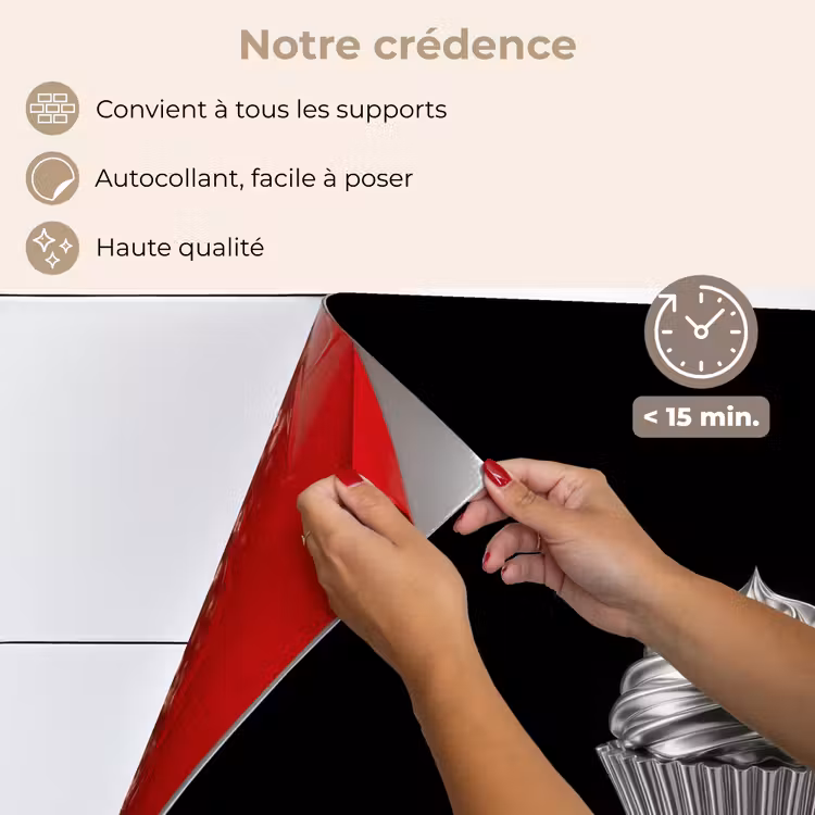Fond de hotte - Cupcake - Luxueux - Argent — 4
