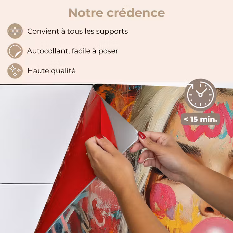 Fond de hotte - Femme - Chewing-gum - Graffiti - Amour — 4