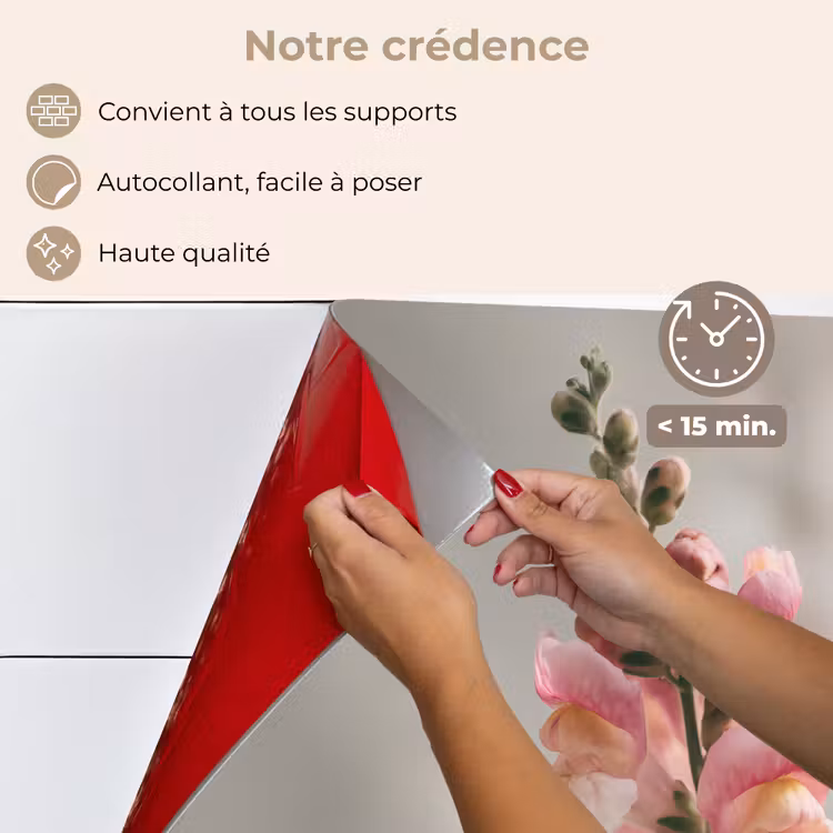 Fond de hotte - Fleur - Muflier - Rose - Tige — 4