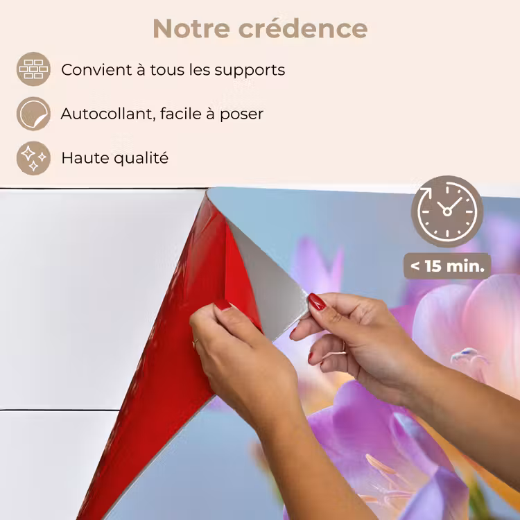 Fond de hotte - Fleurs - Pourpre - Débordement - Étamines — 4