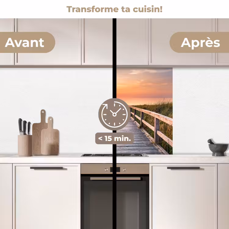 Crédence cuisine - Dune - Nature - Bois — 2