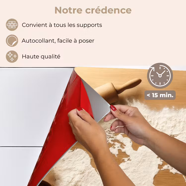 Fond de hotte - Bois - Carte du monde - Cuisson - Cuisine — 4