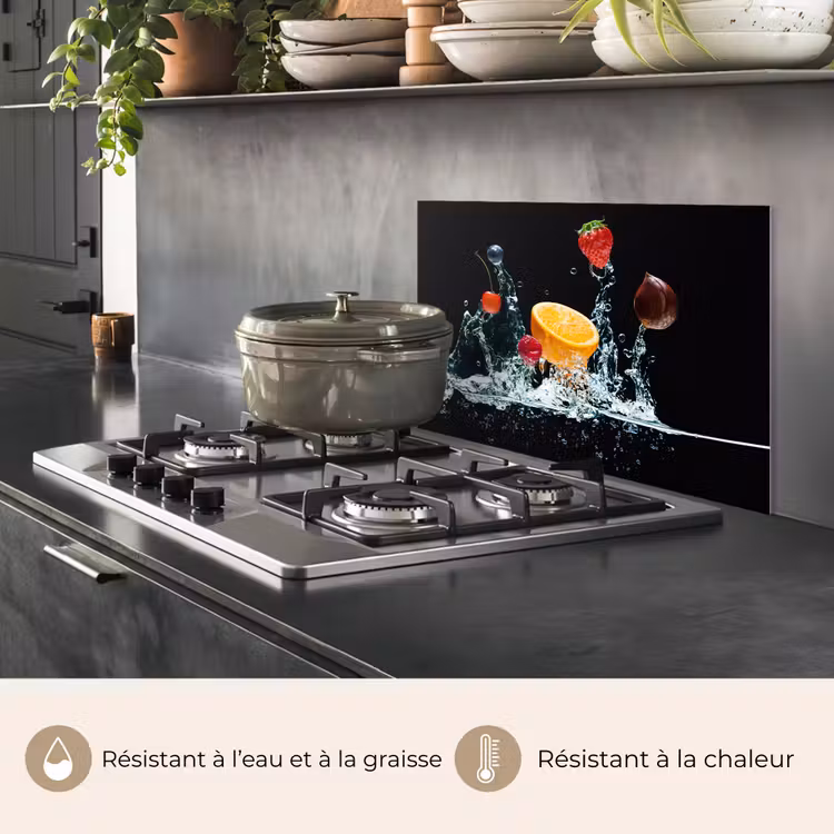 Fond de hotte - Eau - Fruit - Orange - Fraise - Cerise - Noir — 2