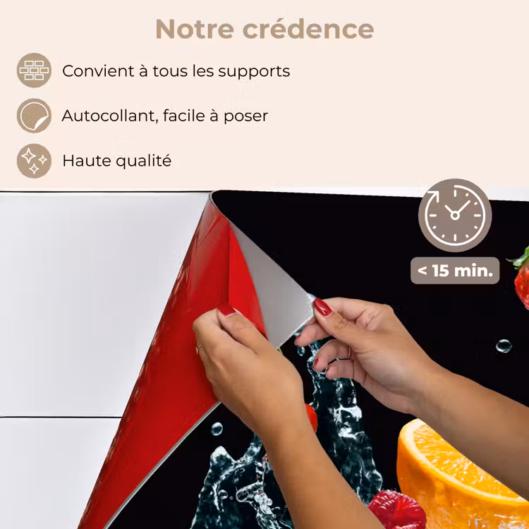 Fond de hotte - Eau - Fruit - Orange - Fraise - Cerise - Noir — 4