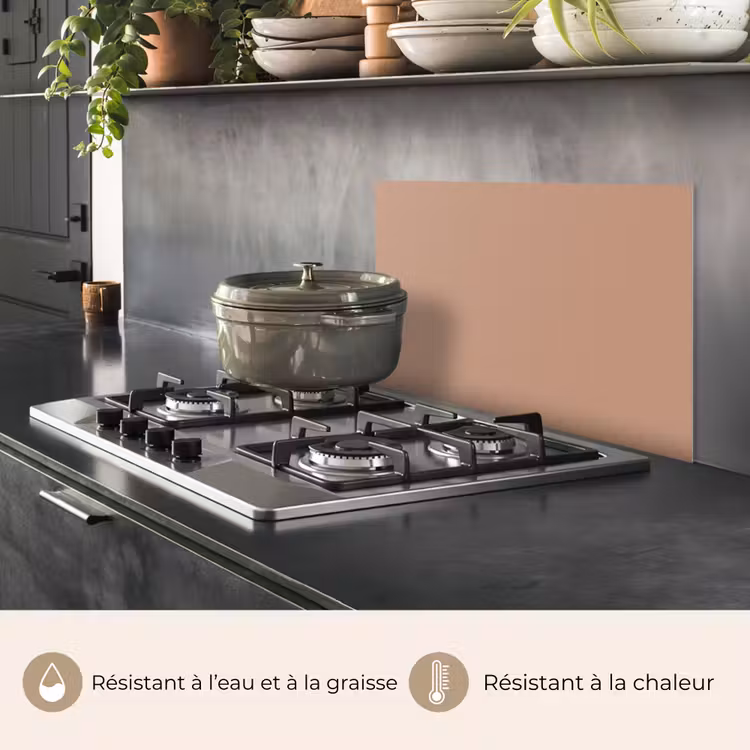 Fond de hotte - Beige - Couleur - Rose — 2