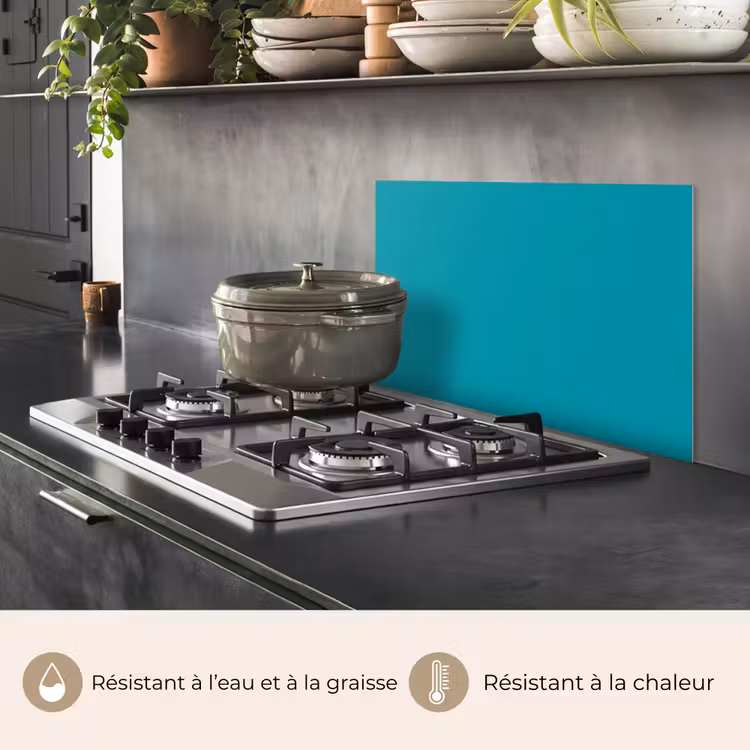 Fond de hotte - Bleu - Couleur unie — 2