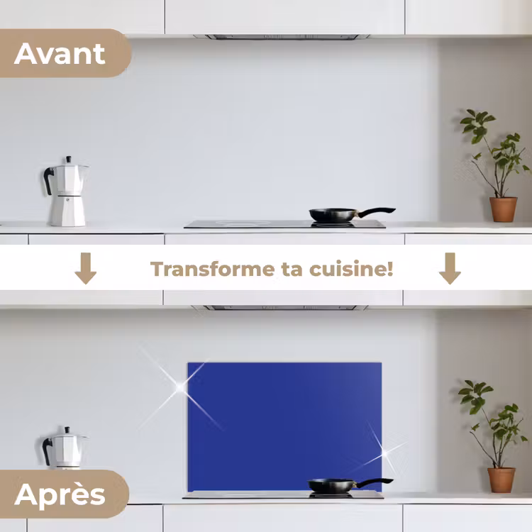Fond de hotte - Bleu - Couleur unie - Bleu foncé — 7