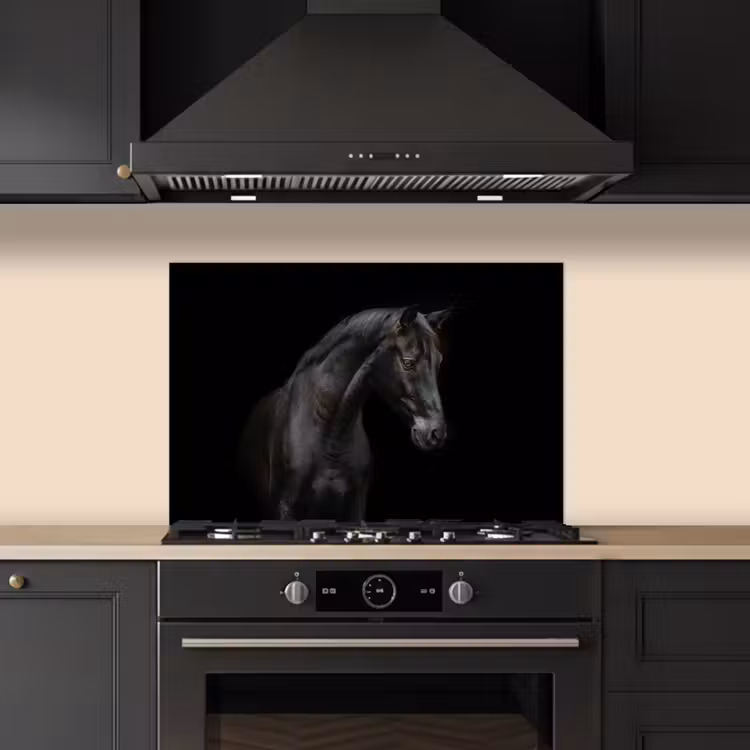 Fond de hotte - Cheval - Animaux - Noir - Portrait — 5