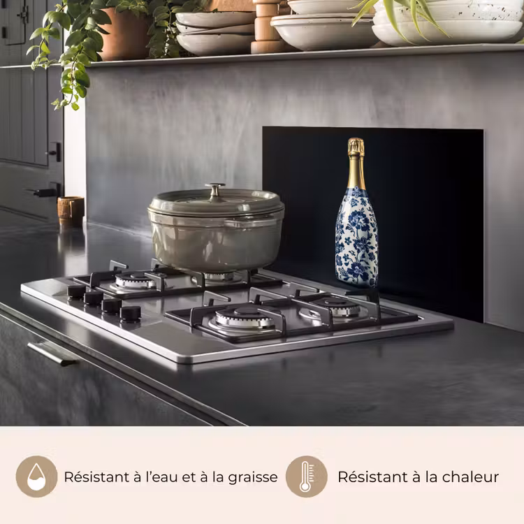 Fond de hotte - Champagne - Fleurs - Or - Chic — 2