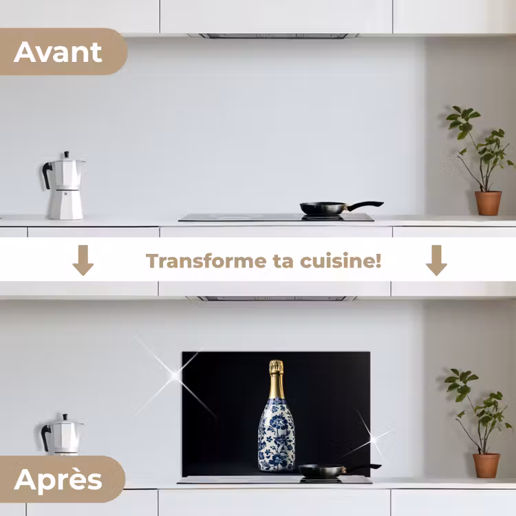 Fond de hotte - Champagne - Fleurs - Or - Chic — 7