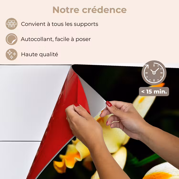 Fond de hotte - Deux fleurs d'orchidée — 4