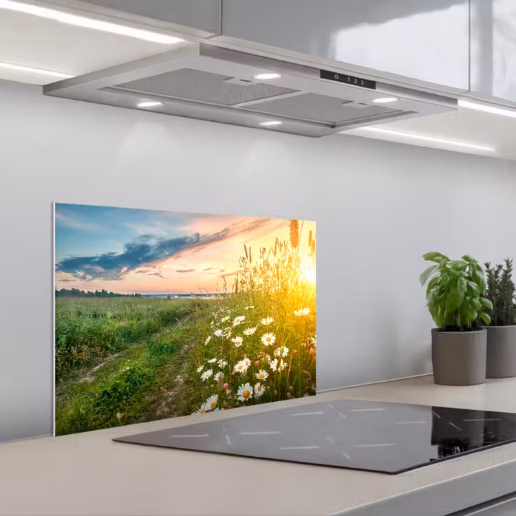 Fond de hotte - Fleurs - marguerite - Nature - Soleil - Horizon — 1