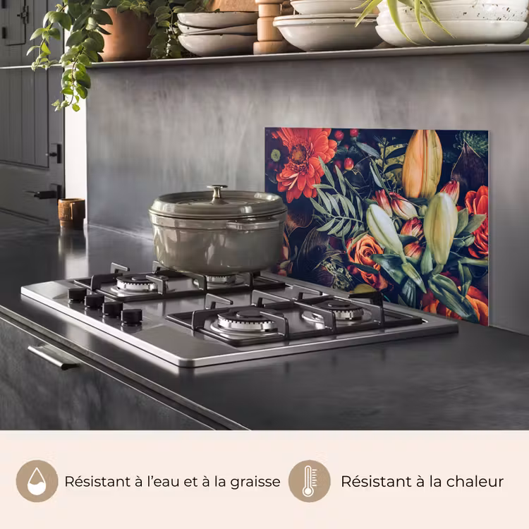 Fond de hotte - Bouquet d'automne en velours — 2