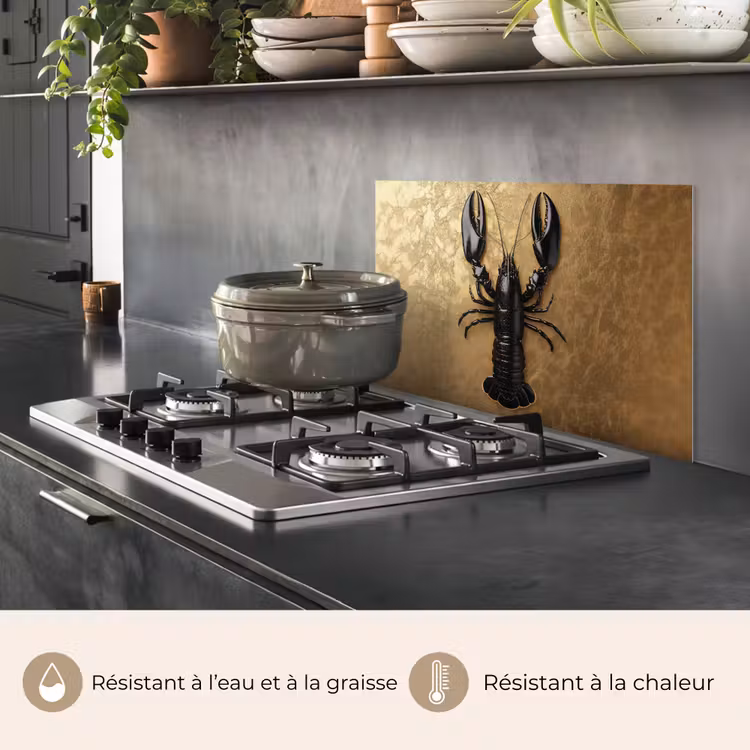 Fond de hotte - Cancer - Noir - Or - Luxe — 2