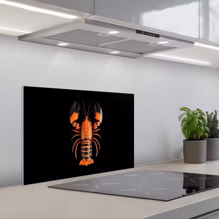Fond de hotte - Cancer - Orange - Noir - Moderne — 1