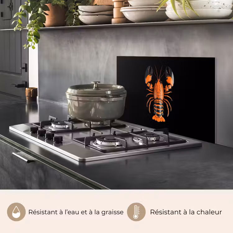 Fond de hotte - Cancer - Orange - Noir - Moderne — 2