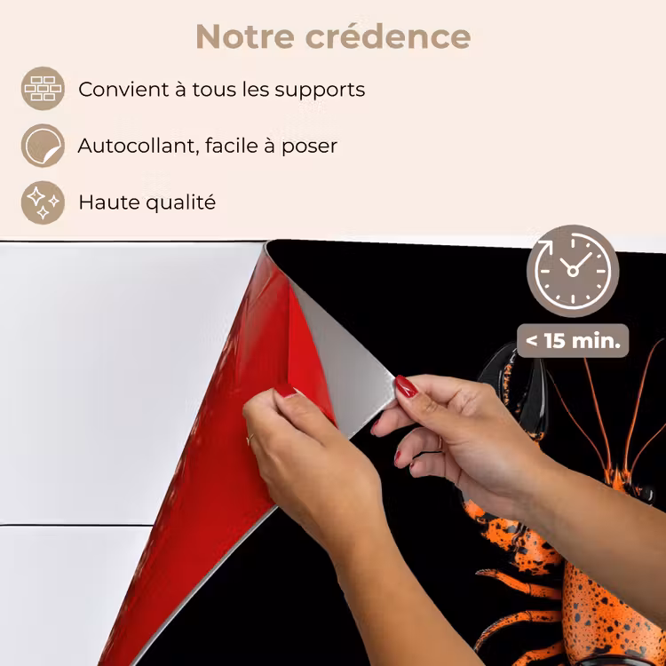 Fond de hotte - Cancer - Orange - Noir - Moderne — 4