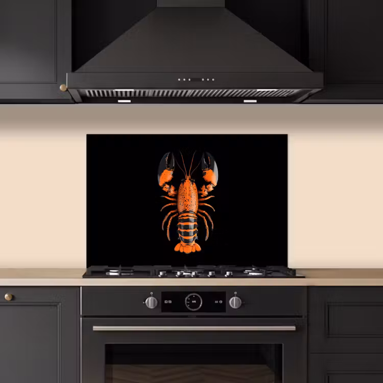Fond de hotte - Cancer - Orange - Noir - Moderne — 5