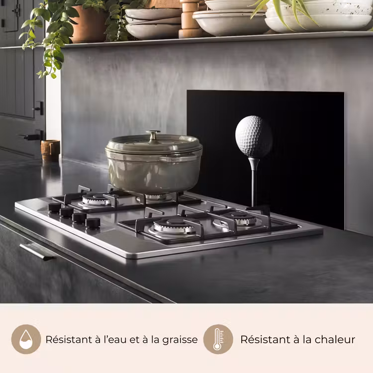 Fond de hotte - Balle de golf - Minimaliste - Blanc — 2