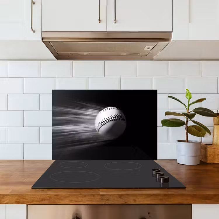 Fond de hotte - Baseball - Blanc - Mouches — 3