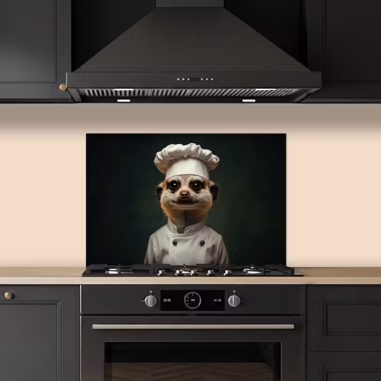 Fond de hotte - Animal - Cuisinier - Suricate — 5