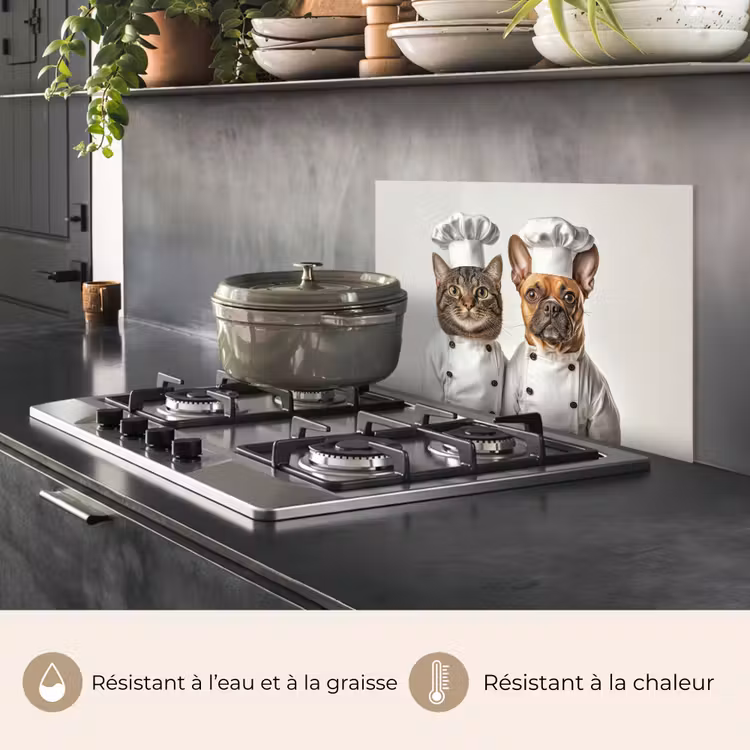 Fond de hotte - Chat - Chien - Vêtements de cuisine — 2