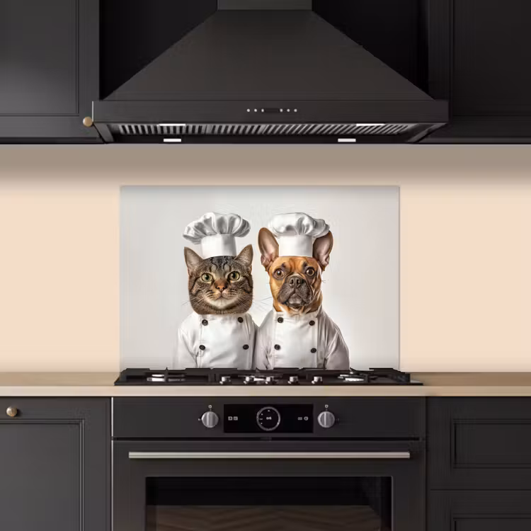 Fond de hotte - Chat - Chien - Vêtements de cuisine — 5