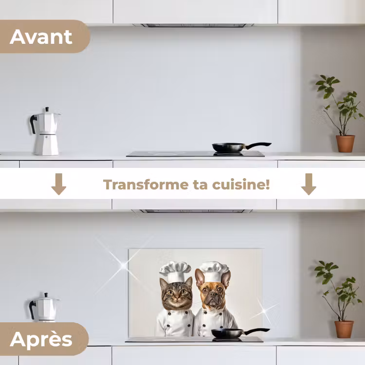Fond de hotte - Chat - Chien - Vêtements de cuisine — 7