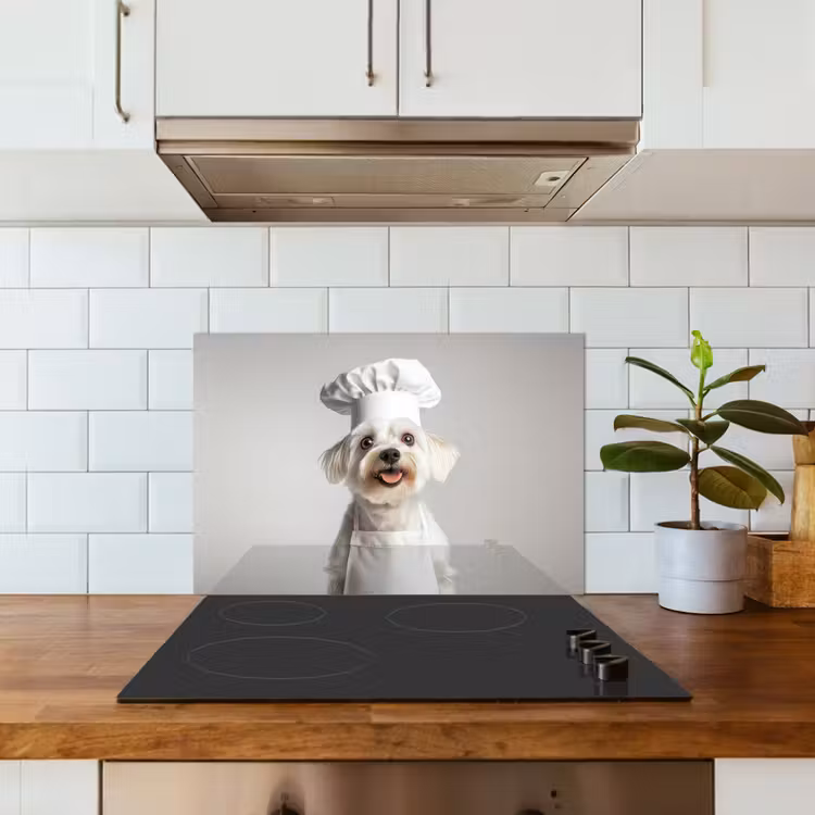 Fond de hotte - Chien - Blanc - Cuisinier — 3