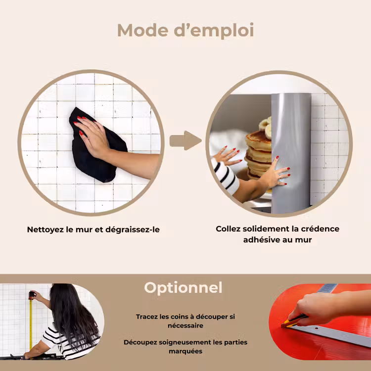 Fond de hotte - Crêpes - Banane - Sirop - Blanc - Beige — 6