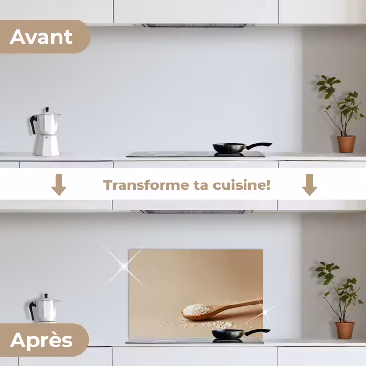 Fond de hotte - Cuillère - Riz - Bois - Beige — 7