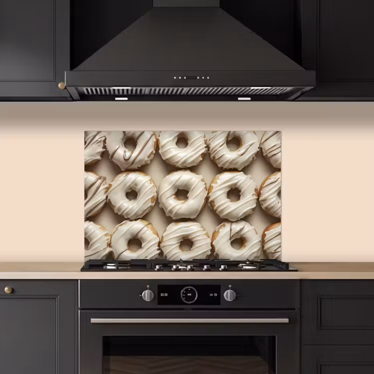 Fond de hotte - Donuts - Chocolat - Blanc - Beige — 5