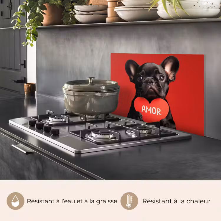 Fond de hotte - Amor - Dog - Heart - Red — 2