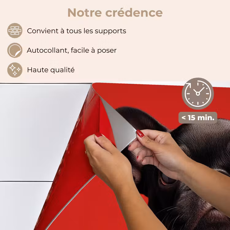 Fond de hotte - Amor - Dog - Heart - Red — 4
