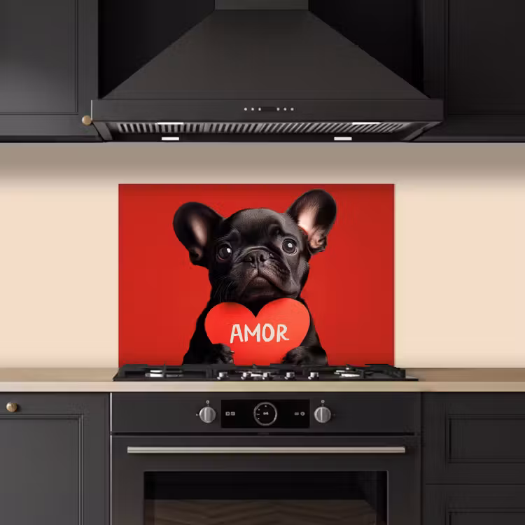 Fond de hotte - Amor - Dog - Heart - Red — 5