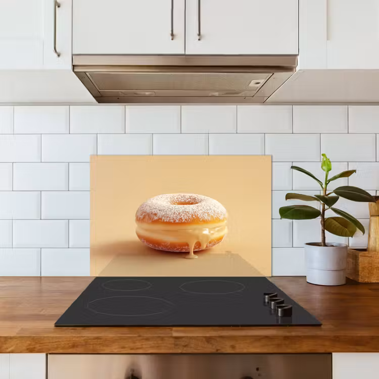 Fond de hotte - Donut - Crémeux - Sucre en poudre - Beige — 3