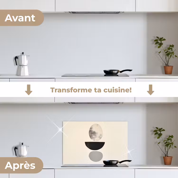 Fond de hotte - Beige - Japandi - Wabi sabi — 7