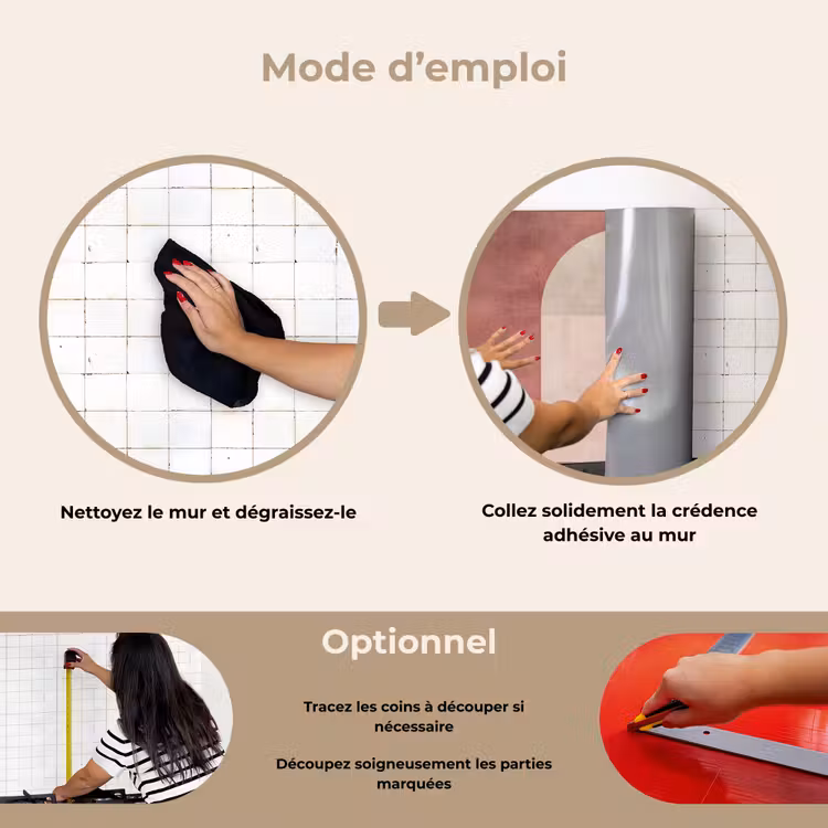 Fond de hotte - Figures - Abstraites - Rose — 6