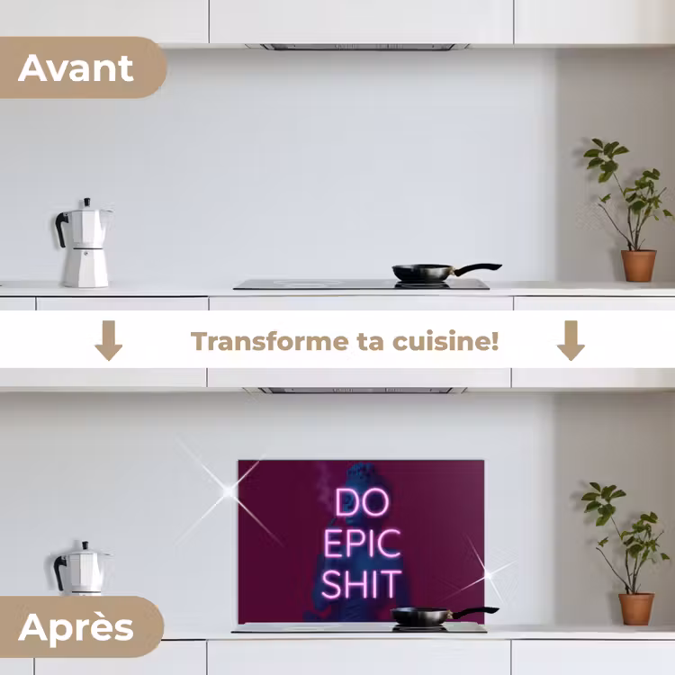 Fond de hotte - Buste - Néon - LED - Lettres — 7