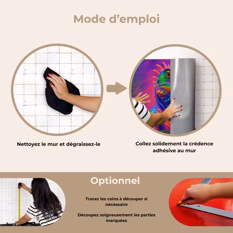 Fond de hotte - Caméléon - Animaux - Néon - Couleur — 6