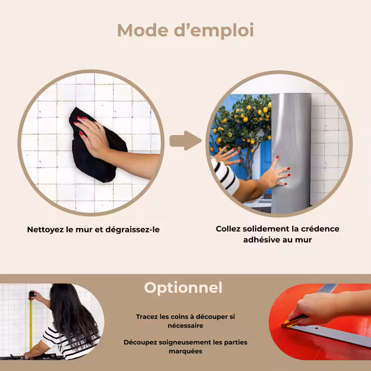 Fond de hotte - Citronniers - Jaune - Porte - Pots — 6