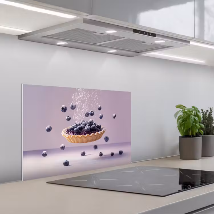 Fond de hotte - Alimentation - Gâteau - Baies - Bleu — 1